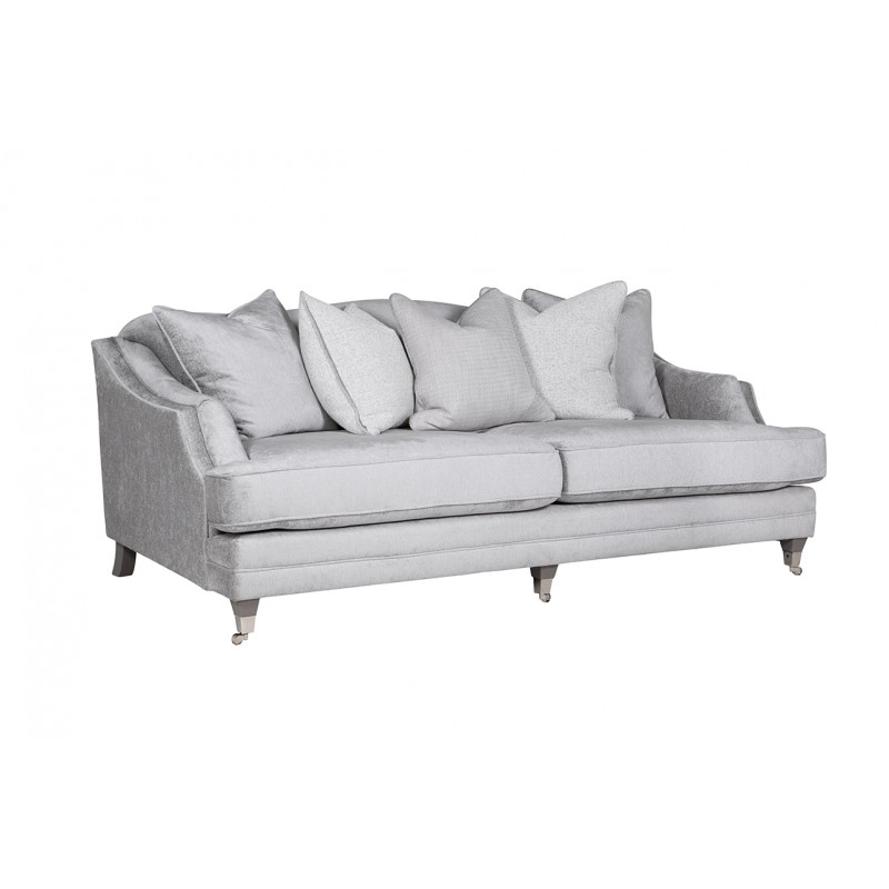 VL Belvedere 4 Seater Sofa Silver